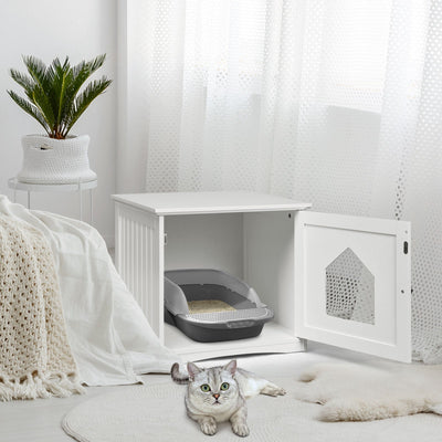 Casa para Gatos Multifuncional a Prueba de Climas - Blanca
