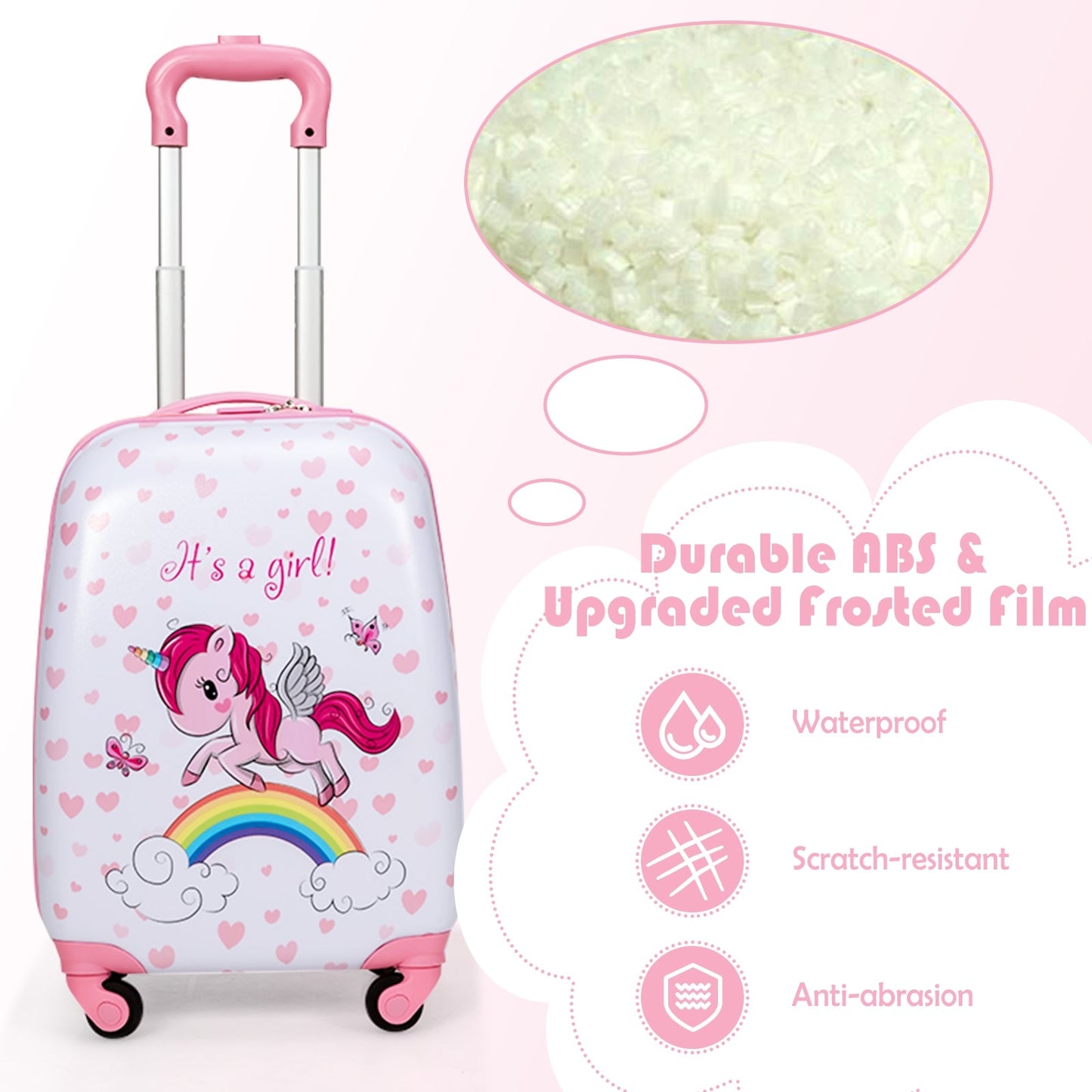 Juego de Equipaje para Niños Gbruno - Mochila de 12" y Maleta de 16"