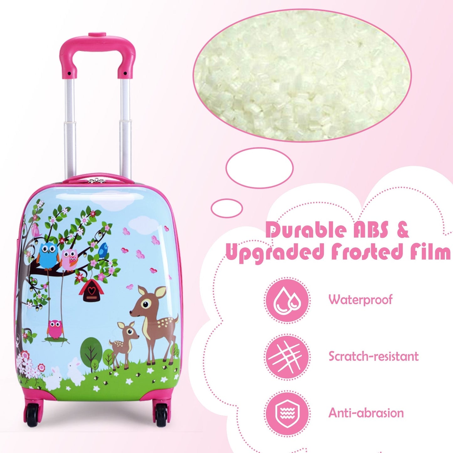 Gbruno 2 Pieces Kids Suitcase and Backpack Set