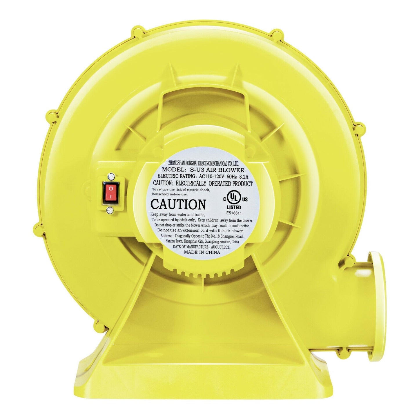 Pompe à air de 350 watts pour châteaux gonflables