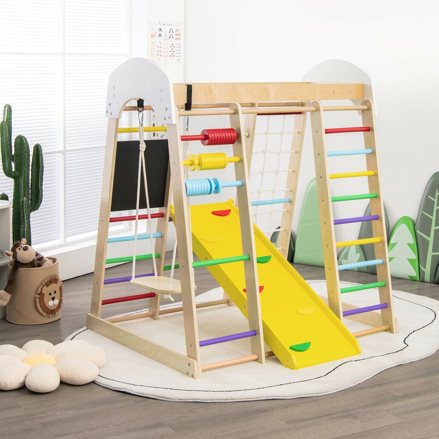 Gimnasio de Escalada Interior 8 en 1 para Niños