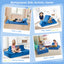 Ensemble de canapé convertible pour enfants en 4 pièces avec tapis pliants - Bleu