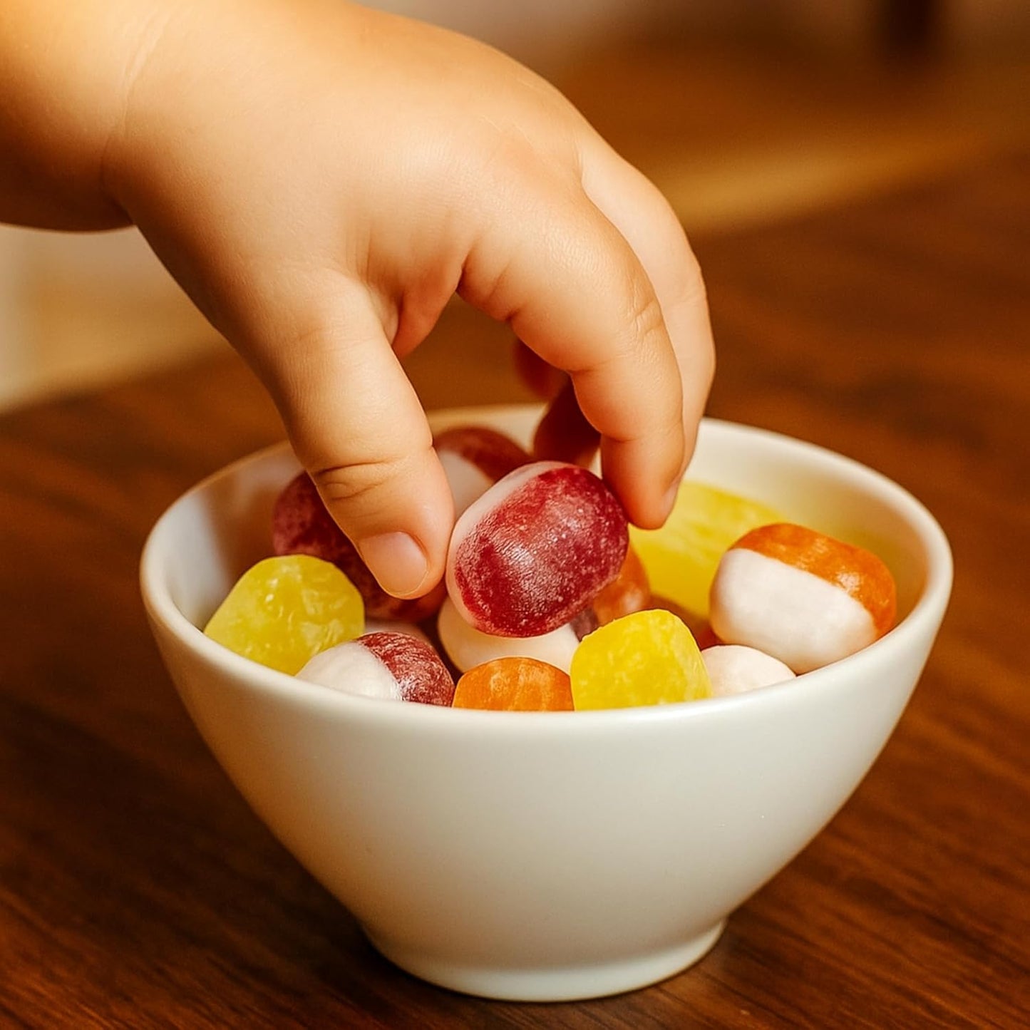 Trío de Caramelos Duros Sin Azúcar Andy Anand - Fresa, Naranja y Limón