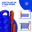 2.5ft 4-to-Score Giant Game Set - Red