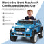 Coche de Paseo Licenciado Mercedes-Benz para Niños 12V - Azul Marino
