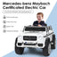 Coche de Paseo para Niños Licenciado Mercedes-Benz 12V - Blanco