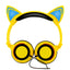 Esonstyle Kids Over-Ear Headphones with LED Cat Ears