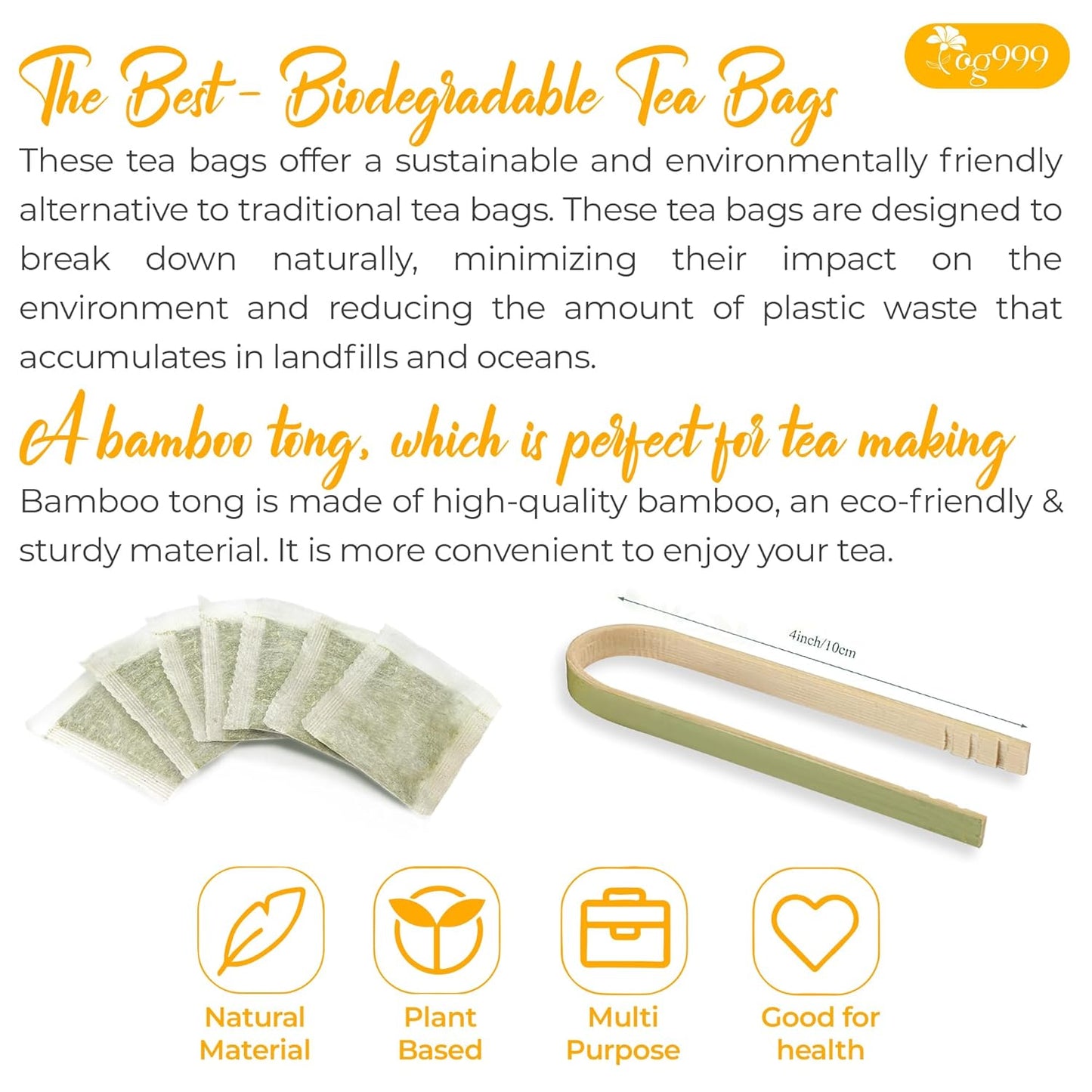 Premium Herbal Tea Bags Blend | Chamomile, Peppermint & More