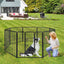 Clôture pour animaux de compagnie Gbruno 8 panneaux de 32 pouces de hauteur - Intérieur et extérieur