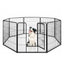 Clôture pour animaux de compagnie Gbruno 8 panneaux de 32 pouces de hauteur - Intérieur et extérieur