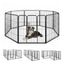 Clôture pour animaux de compagnie Gbruno 8 panneaux de 32 pouces de hauteur - Intérieur et extérieur