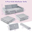 Sofá Modular Infantil de 8 Piezas - Gris que Brilla en la Oscuridad