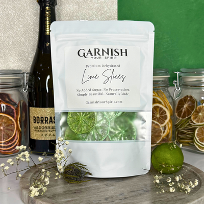Sparkle Green Luster Dust Dried Lime Slices