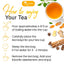Mezcla de Té Herbal Premium de Jengibre, Cúrcuma y Canela