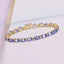 Pulsera de 14K de Tanzanita y Diamante de 10.87 Quilates