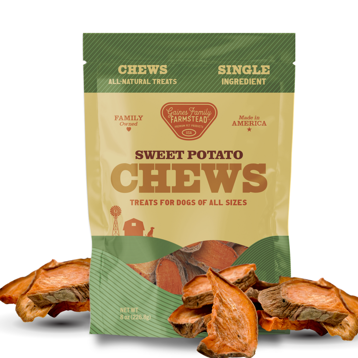 All-Natural Sweet Potato Dog Chews - Healthy Treats - Korvel