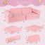 Ensemble de canapé en mousse pour enfants de 8 pièces - Rose