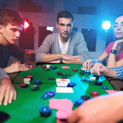 8-Player Foldable Texas Hold'em Poker Table - Green