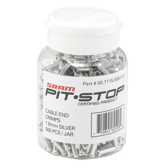 Crimp de câble argent SRAM 1,8 mm - 500 unités