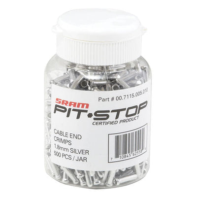 Crimp de câble argent SRAM 1,8 mm - 500 unités