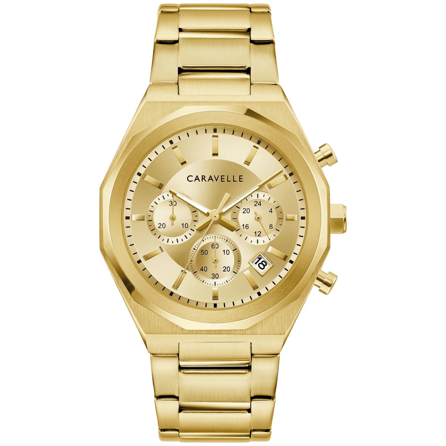 Montre de costume pour homme Caravelle - Bracelet en or élégant