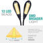 Versatile Dual Gooseneck LED Clip Lamp for Reading & Music Stand - Korvel