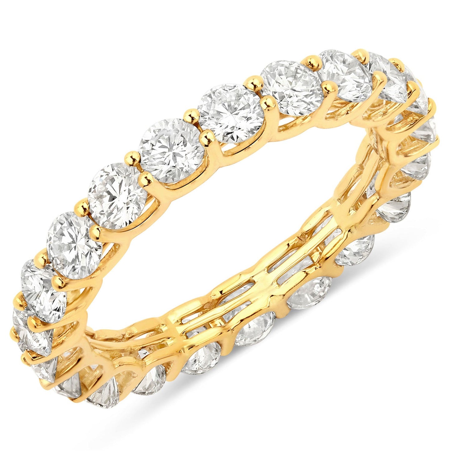 2.52 Carat Lab Grown Diamond Engagement Ring in 14K Yellow Gold
