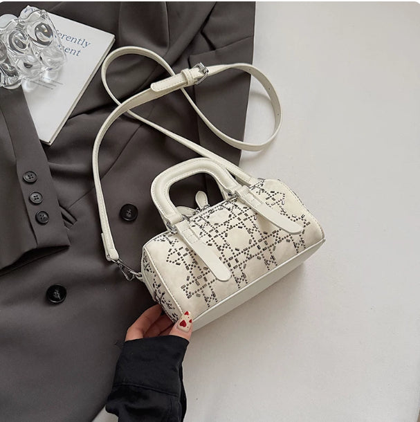 Bolsa Tote Cilíndrica Minimalista Estilo Coreano