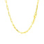 14K Yellow Gold Paperclip Chain Necklace