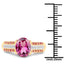 14K Yellow Gold Plated 3.32 Carat Rhodolite and White Topaz Ring
