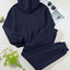 Solid Reverse Seams Hoodie and Joggers Set