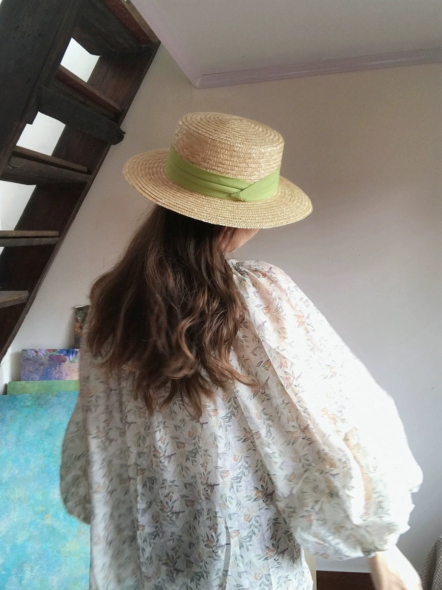 Beach Green Sun Hat - Stylish & Foldable for Summer