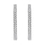 10KT White Gold Diamond Hoop Earrings - 1 cttw