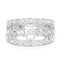 Bague de fiançailles en argent sterling avec diamant blanc de 0,31 carat