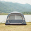 Outdoor Tent Quick Build Glass Pole Waterproof Shading Large Space Rain Camping Travel Tent - Korvel