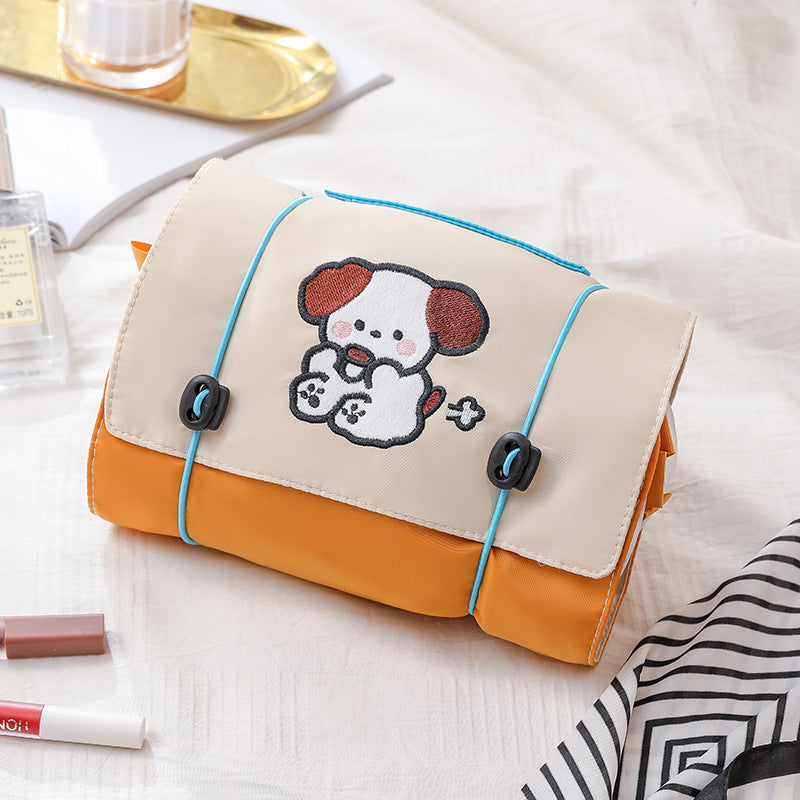 Bolsa de Viaje Cosmética Cuatro en Uno de Perrito de Dibujos Animados
