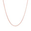 Chaîne en or rose 14k à maillons en blé coupés en diamant - 0,6 mm