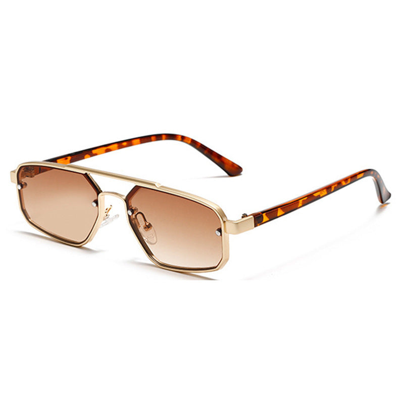 Women's Retro Small Frame Metal Sunglasses
