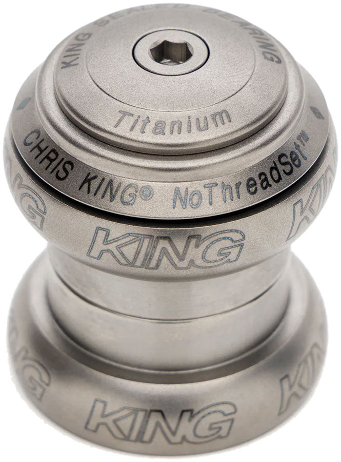 Chris King NoThreadSet Tête de fourche en titane - 1-1/8" EC34