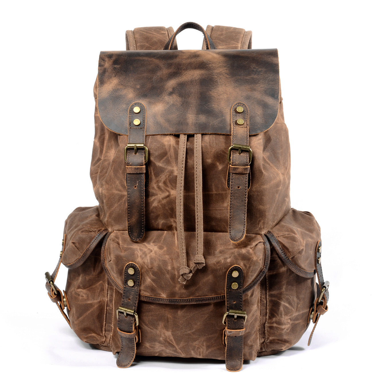 Mochila de Lona de Aceite Premium para Hombre