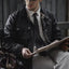 Oil Wax Trench Coat - Retro Biker's Waterproof Jacket for Men