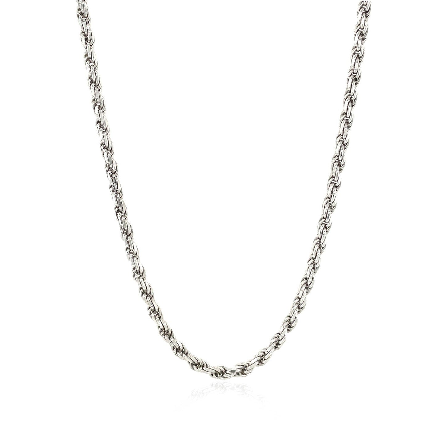 Sterling Silver 2.9mm Diamond Cut Rope Chain