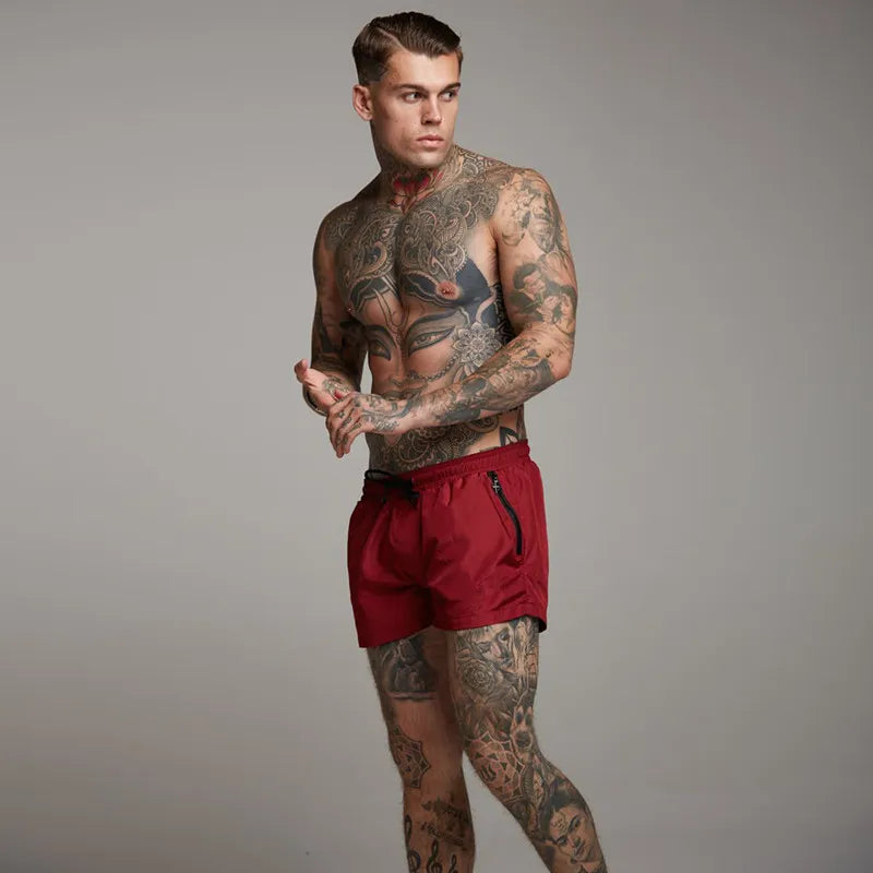 Shorts actifs pour hommes grande taille avec cordon de serrage et poches