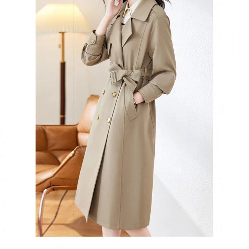 Elegant Mid-Length Trench Coat for Women