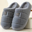 Chaussons en coton à carreaux pour hommes - Chaussures d'intérieur confortables
