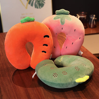 Almohada de Cuello en Forma de U Linda para Viajes y Sueño