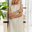 Robe Shift Sans Manches à Col Ronde avec Appliqués