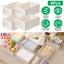 4-Piece Foldable Linen Storage Bins with Clear Window