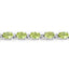 8.61 Carat Genuine Peridot .925 Sterling Silver Bracelet
