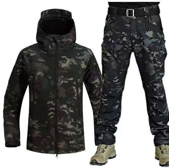 Chaqueta deportiva de concha suave de piel de tiburón para hombre
